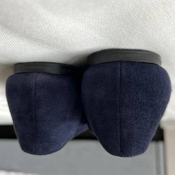 Saint Laurent vintage ballerinas flats size 38 navy authentic - Picture 10 of 10